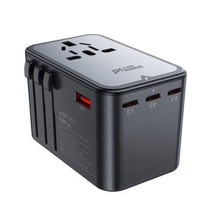 Síťová nabíječka Acefast Travel Z1, 75W, 3.35A, 2 x USB-A - 3 x USB-C, černá