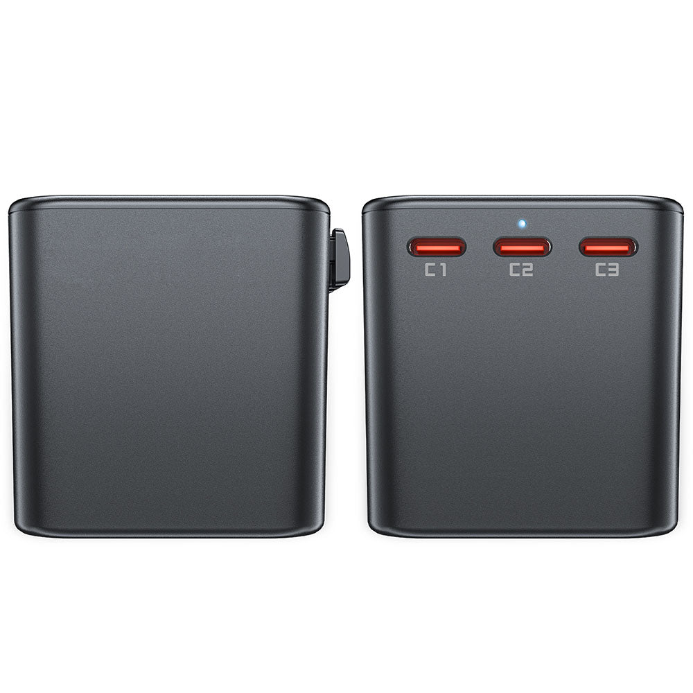 Síťová nabíječka Acefast Travel Z1, 75W, 3.35A, 2 x USB-A - 3 x USB-C, černá