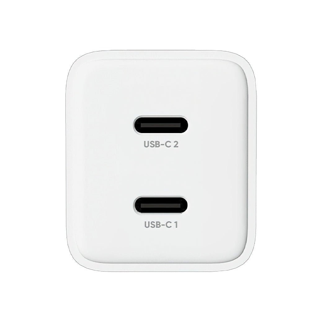 Síťová nabíječka Allity. ATC-01-45WCC Fast, 45W, 3A, 2 x USB-C, Bílá