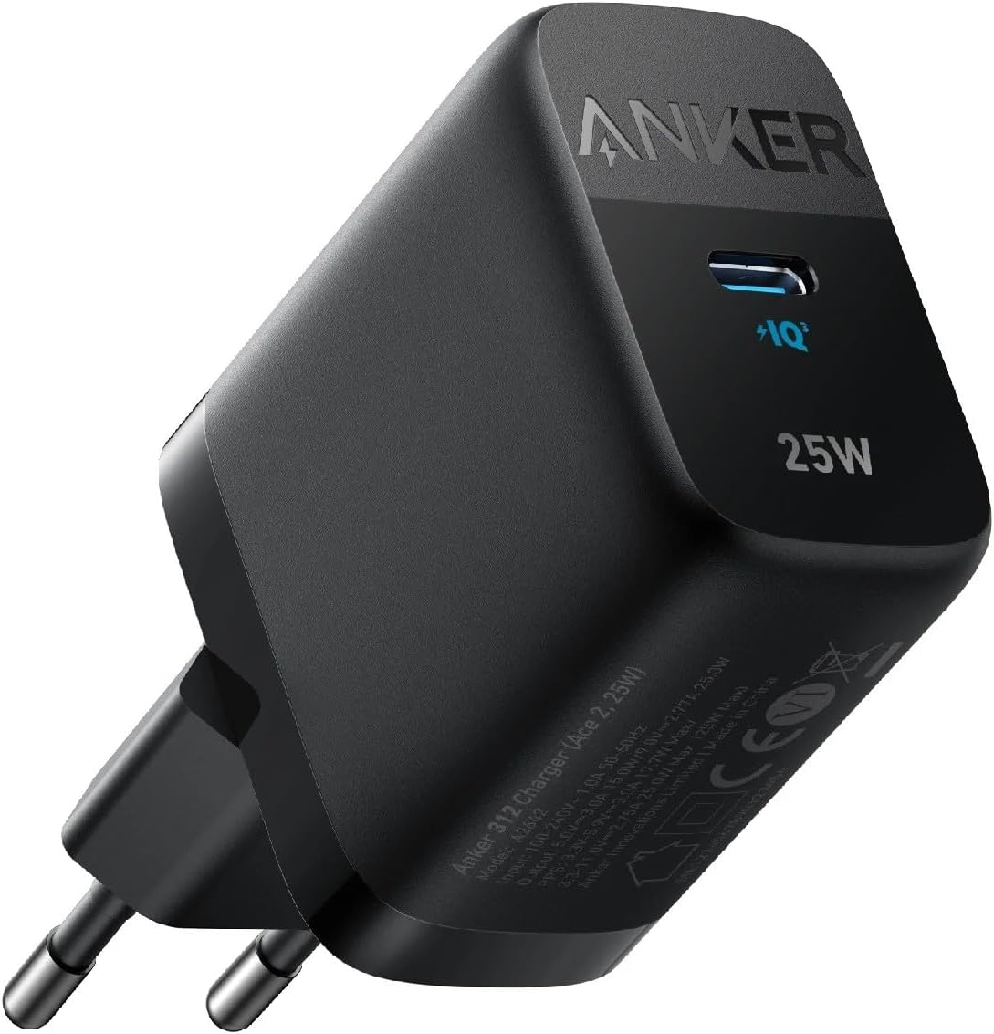 Síťová nabíječka Anker 312 Ace, 25W, 1 x USB-C, černá A2642G11