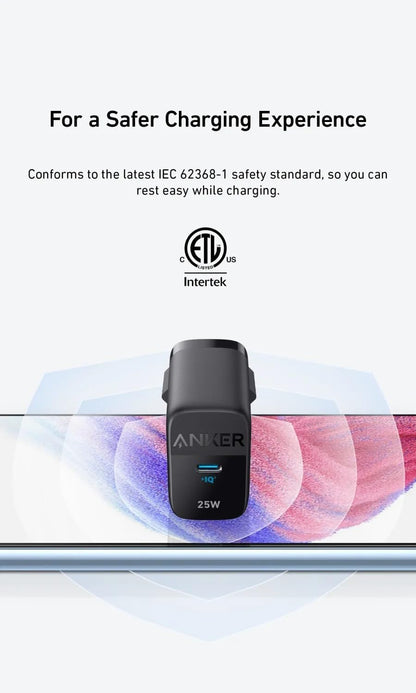 Síťová nabíječka Anker 312 Ace, 25W, 1 x USB-C, černá A2642G11