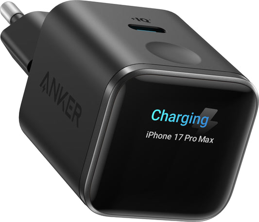 Síťová nabíječka Anker Nano Display, 45W, 3A, 1 x USB-C, černá A121DG11