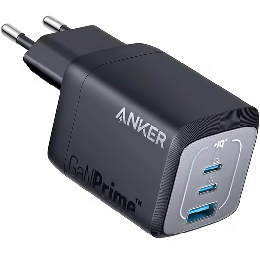 Síťová nabíječka Anker Prime, 67W, 5A, 1 x USB-A - 2 x USB-C, černá, znovu zabalená A2669313