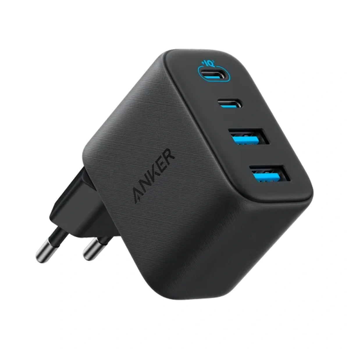 Síťová nabíječka Anker Zolo, 50W, 3A, 2 x USB-A - 2 x USB-C, černá