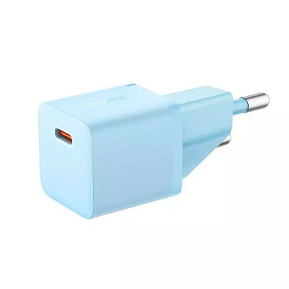 Baseus GaN Mini 1C Network Charger, 20W, 3A, 1 x USB-C, Blue CCGN050103