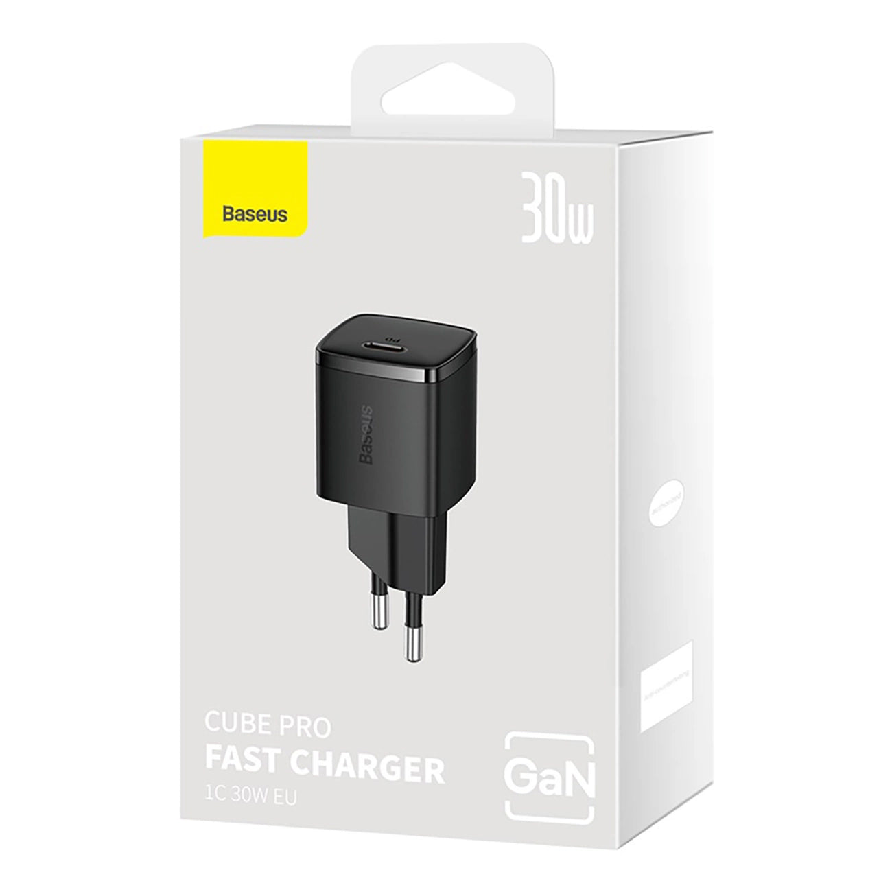 Síťová nabíječka Baseus Cube Pro, 30W, 3A, 1 x USB-C, černá CCXF000301