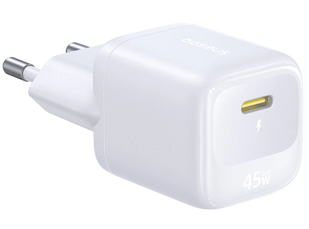 Síťová nabíječka Baseus EnerFill FN22, 45 W, 3 A, 1× USB-C, bílá E0123301