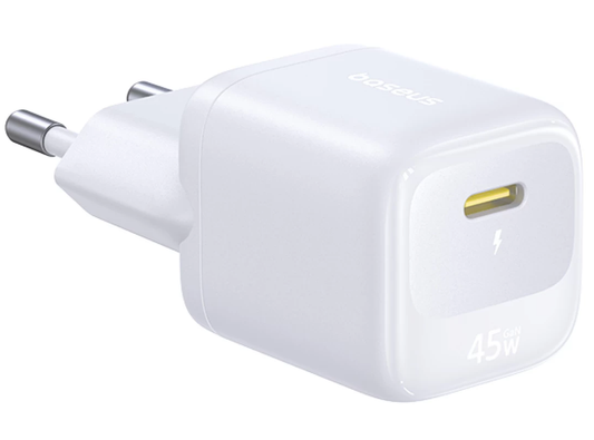 Síťová nabíječka Baseus EnerFill FN22, 45 W, 3 A, 1× USB-C, bílá E0123301