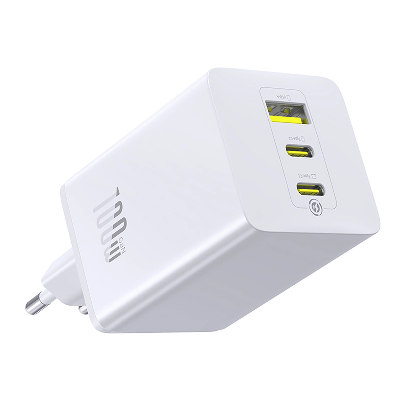 Síťová nabíječka Baseus EnerFill FE11, 100W, 5A, 1 x USB-A - 2 x USB-C, Bílá P10182102213-00