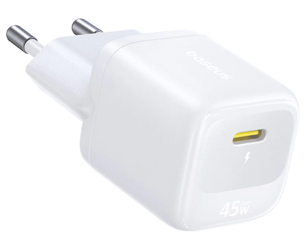 Síťová nabíječka Baseus EnerFill FN22, 45 W, 3 A, 1× USB-C, bílá E0123301