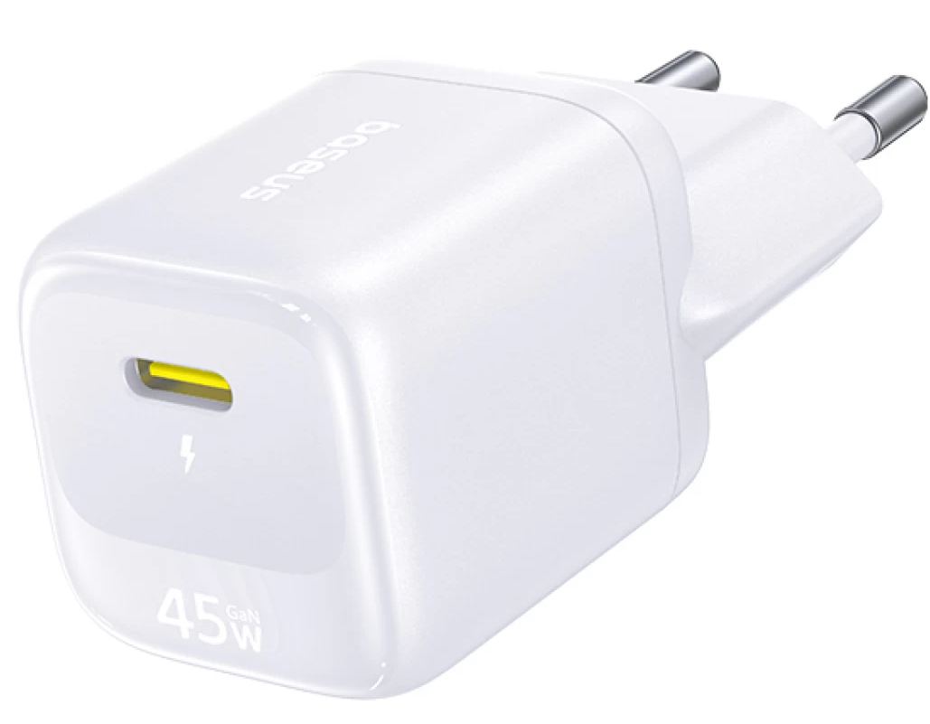 Síťová nabíječka Baseus EnerFill FN22, 45 W, 3 A, 1× USB-C, bílá E0123301
