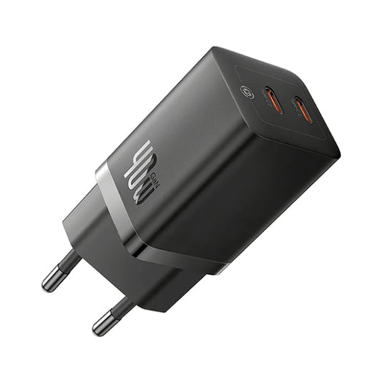 Síťová nabíječka Baseus GaN5 Pro, 40W, 3A, 2 x USB-C, černá CCGP180101
