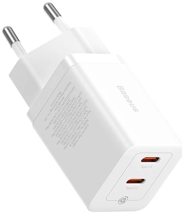 Nabíječka Baseus GaN5 Pro, 40W, 3A, 2 x USB-C, Bílá CCGP180102