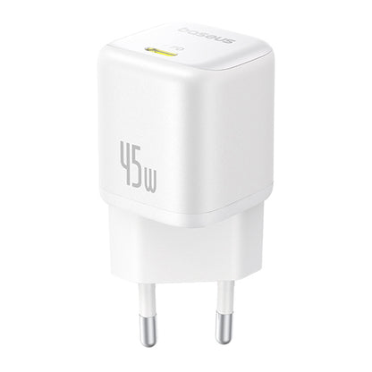 Síťová nabíječka Baseus PicoGo, 45W, 3A, 1 x USB-C, Bílá P10176800213-00