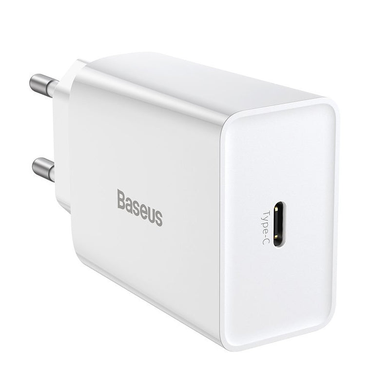 Nabíječka Baseus Speed Mini, 20W, 3A, 1 x USB-C, Bílá CCFS-SN02
