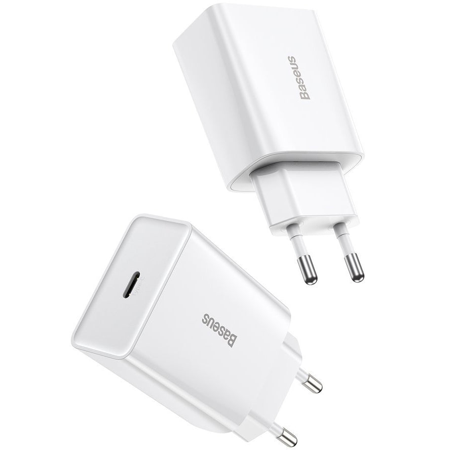 Nabíječka Baseus Speed Mini, 20W, 3A, 1 x USB-C, Bílá CCFS-SN02