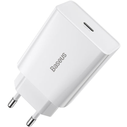Nabíječka Baseus Speed Mini, 20W, 3A, 1 x USB-C, Bílá CCFS-SN02