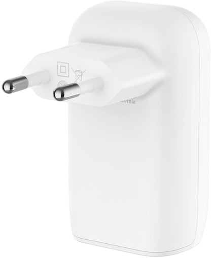 Síťová nabíječka Belkin BoostCharge, 67W, 3A, 3 x USB-C, bílá WCC002vfWH