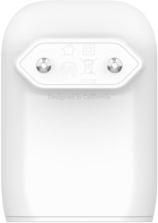 Belkin BoostCharge Dual Wall Charger, 37W, 3A, 1 x USB-A - x USB-C, White WCB007vfWH
