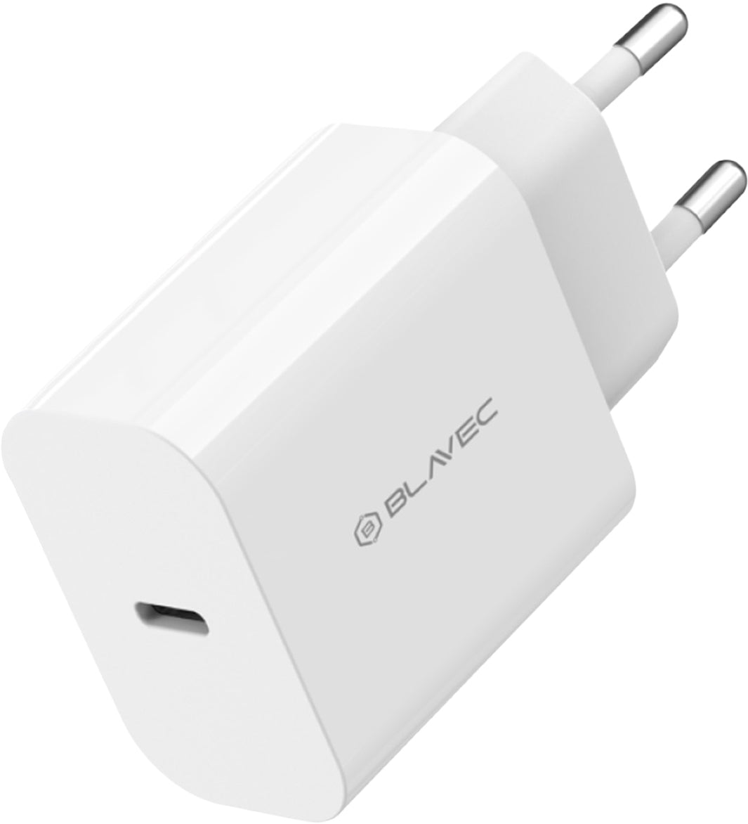 Síťová nabíječka Blavec BC-14, 30 W, 3 A, 1× USB-C, bílá