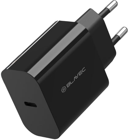 Síťová nabíječka Blavec BC-14, 30 W, 3 A, 1× USB-C, černá