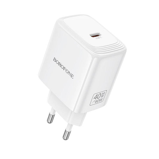 Síťová nabíječka Borofone BN33 Fuente, 40W, 1 x USB-C, bílá