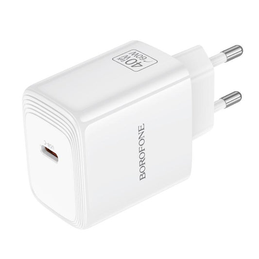 Síťová nabíječka Borofone BN33 Fuente, 40W, 1 x USB-C, bílá