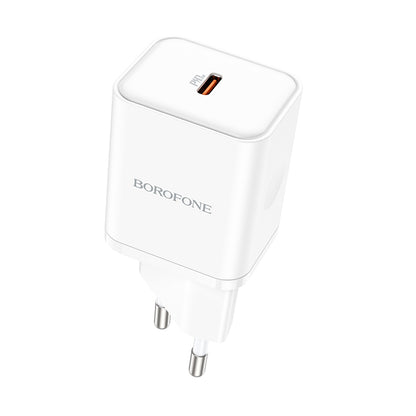 Síťová nabíječka Borofone BN6 Field, 20W, 3A, 1 x USB-C, Bílá