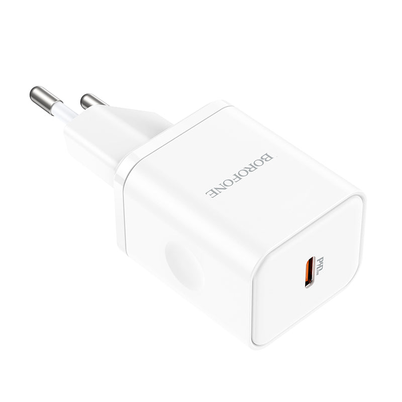 Síťová nabíječka Borofone BN6 Field, 20W, 3A, 1 x USB-C, Bílá