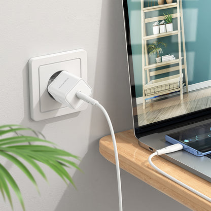 Síťová nabíječka Borofone BN6 Field, 20W, 3A, 1 x USB-C, Bílá