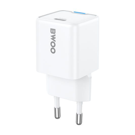 Síťová nabíječka BWOO CDA211, 30W, 3A, 1 x USB-C, Bílá