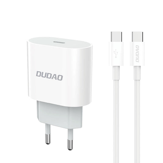 Síťová nabíječka s kabelem USB-C Dudao A14EUC, 20W, 3A, 1 x USB-C, Černá