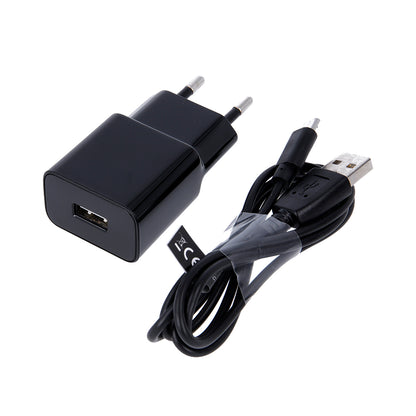 Síťová nabíječka s kabelem microUSB MaXlife MXTC-01, 10.5W, 2.1A, 1 x USB-A, Černá