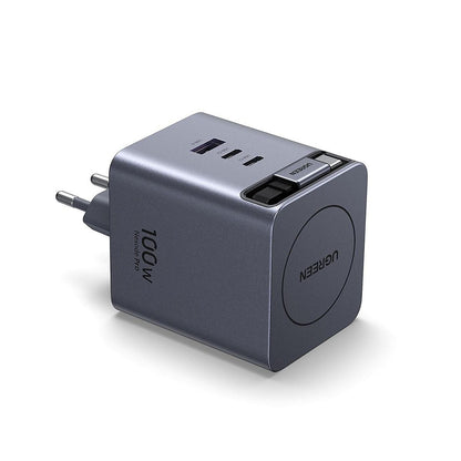 Síťová nabíječka s kabelem USB-C UGREEN X616 (65828), 100W, 5A, 1 x USB-A - 3 x USB-C, šedá