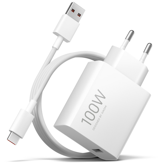 Síťová nabíječka s kabelem USB-C Xiaomi MY-19-ER, 100W, 6.1A, 1 x USB-A, bílá BHR095VEU