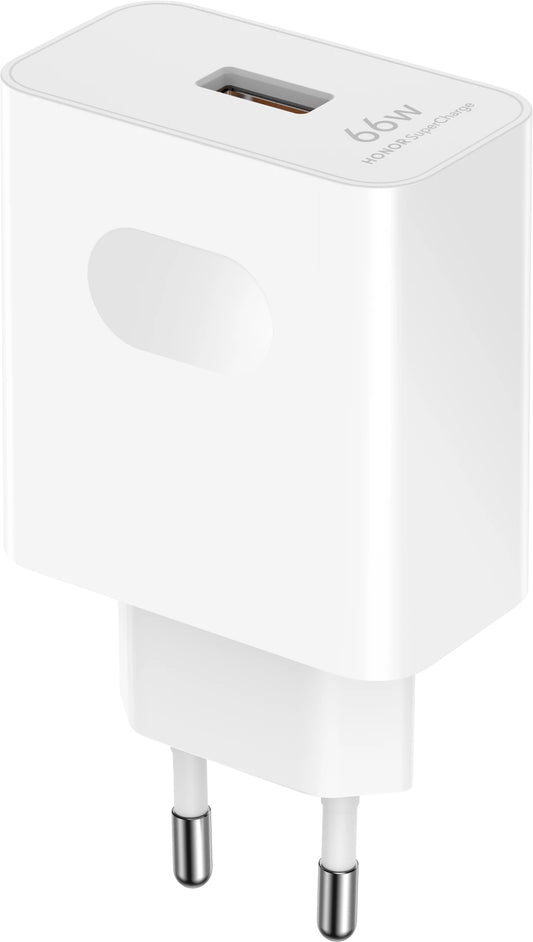Síťová nabíječka s kabelem USB-C Honor HN-110600E00, 66W, 6A, 1 x USB-A, Bílá 5503AAHX