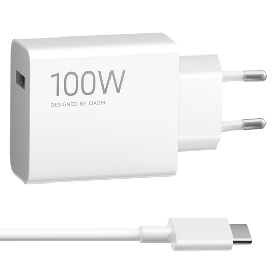 Síťová nabíječka s kabelem USB-C Xiaomi MY-19-ER, 100W, 6.1A, 1 x USB-A, bílá BHR095VEU
