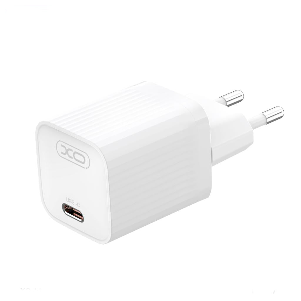 Síťová nabíječka s kabelem USB-C XO Design L148, 30W, 3A, 1 x USB-C, Bílá