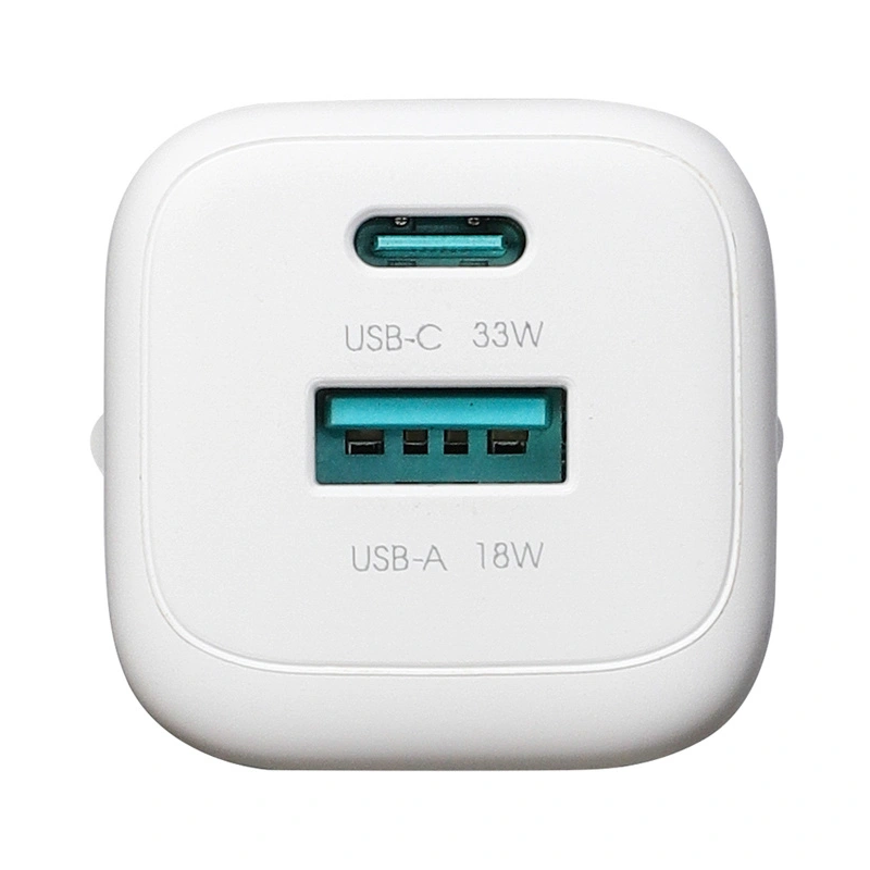 Síťová nabíječka s kabelem Lightning Joyroom JR-TG7, 33W, 3A, 1 x USB-A - 1 x USB-C, Bílá