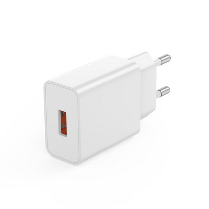 Síťová nabíječka s kabelem microUSB XO Design L127, 18W, 3A, 1 x USB-A, bílá