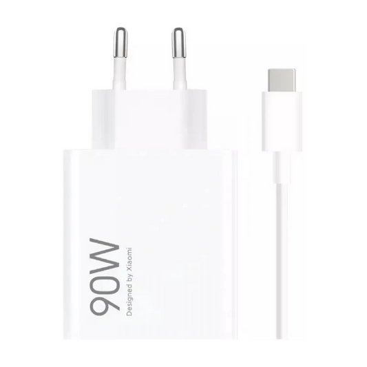 Síťová nabíječka s kabelem USB-C Xiaomi, 90W, 6.1A, 1 x USB-A, Bílá