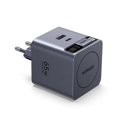 Síťová nabíječka s kabelem USB-C UGREEN X615, 65W, 3A, 1 x USB-A - 1 x USB-C, šedá