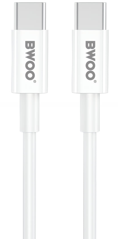 Síťová nabíječka s kabelem USB-C BWOO CDA159, 20W, 3A, 1 x USB-C, Bílá