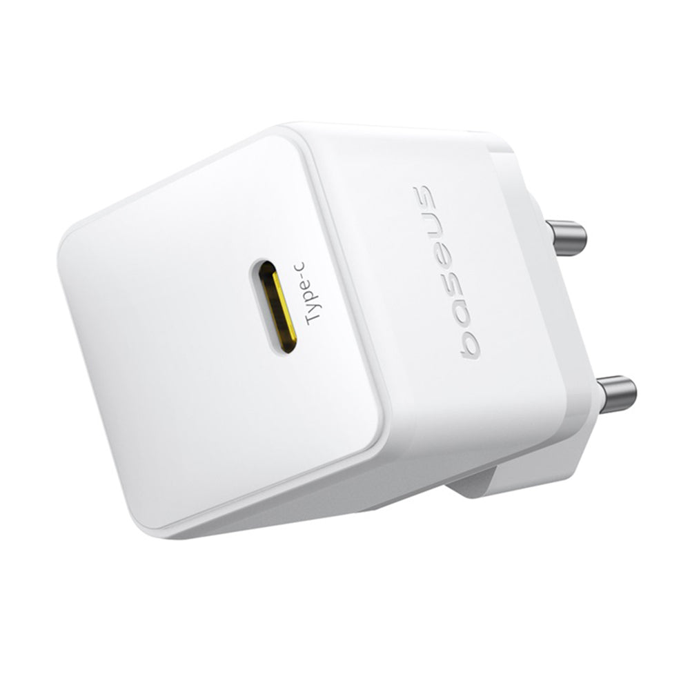 Síťová nabíječka s kabelem USB-C Baseus Palm, 20W, 3A, 1 x USB-C, Bílá P10111602213-01