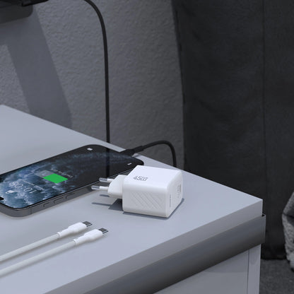 Síťová nabíječka s kabelem USB-C Dudao A28C, 45W, 3A, 1 x USB-C, Černá