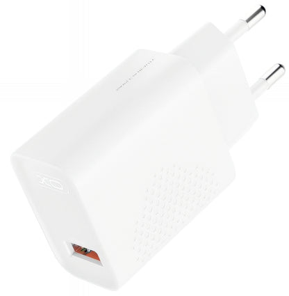 Síťová nabíječka s kabelem USB-C XO Design L159, 18W, 3A, 1 x USB-A, Bílá