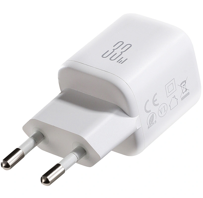 Síťová nabíječka s kabelem Lightning Joyroom JR-TG7, 33W, 3A, 1 x USB-A - 1 x USB-C, Bílá