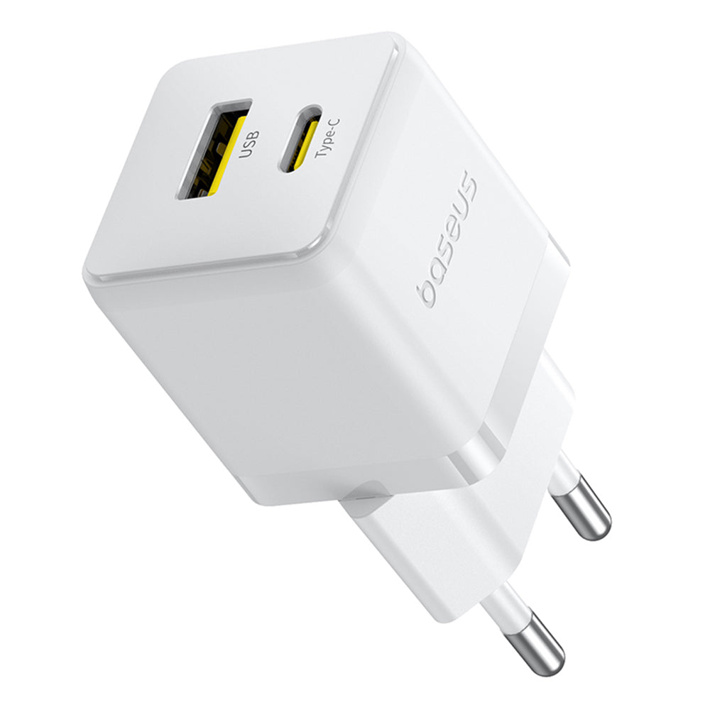 Síťová nabíječka s kabelem USB-C Baseus Palm, 30W, 3A, 1 x USB-A - 1 x USB-C, bílá P1011160A213-01