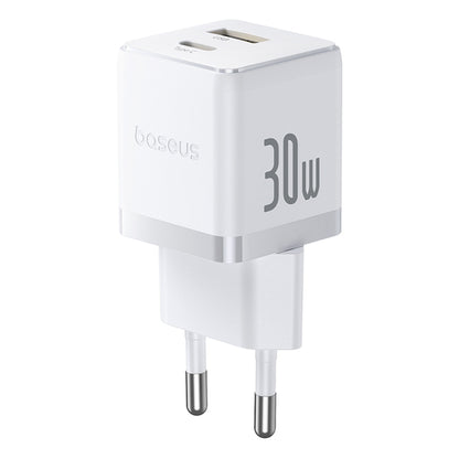 Síťová nabíječka s kabelem USB-C Baseus Palm, 30W, 3A, 1 x USB-A - 1 x USB-C, bílá P1011160A213-01