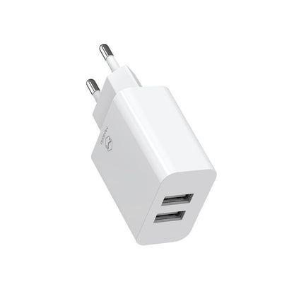 Síťová nabíječka s kabelem USB-C McDodo CH-6721 Offer, 12W, 2.4A, 2 x USB-A, Bílá